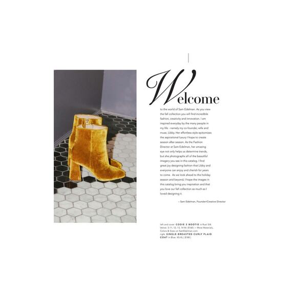 Sam Edelman Women’s Codie 2 Rust Velvet Ankle Bootie Sz 9 Square Toe Gold Green - Picture 3 of 10